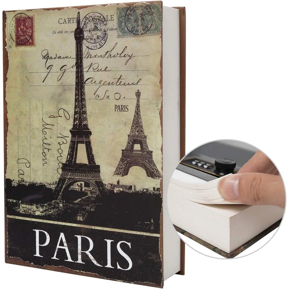 Fake Paris Book Safe NEW